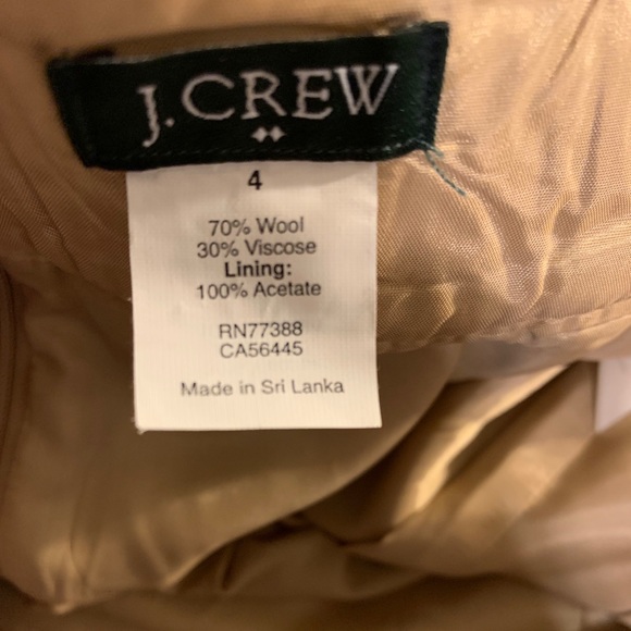 J. Crew Factory Wool Blend Mini Skirt in Camel - Picture 7 of 7